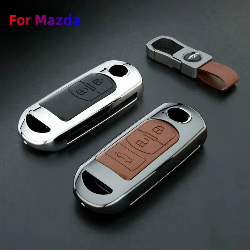 

Car Key Cover Zinc Alloy Key case For For Mazda 3 Alexa CX-30 CX30 CX5 CX 5 CX-5 CX8 CX9 CX4 2019 2020 Car Keychain