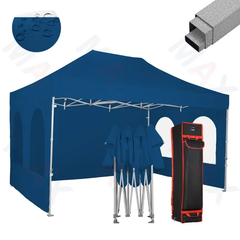 Factory Price 10x15 Foot Steel Folding Gazebo Tent 3x4.5M Screen House Room Outdoor Camping Pop up Display Tent