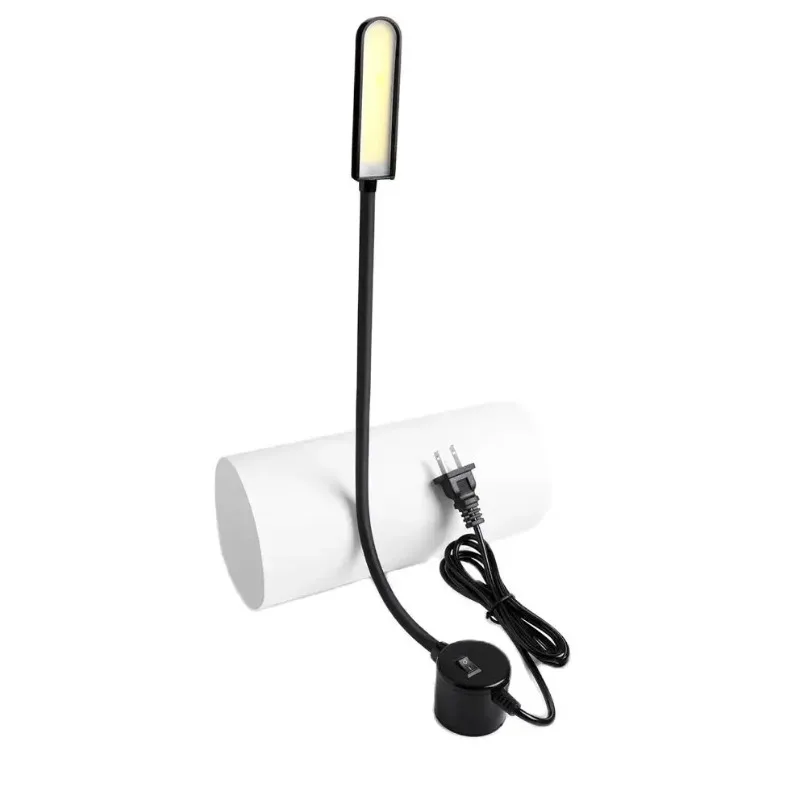 EU/US Plug 6W COB Magnetic Gooseneck Sewing Light AC100-240V Table Lamp For Craft Quilting Working Station