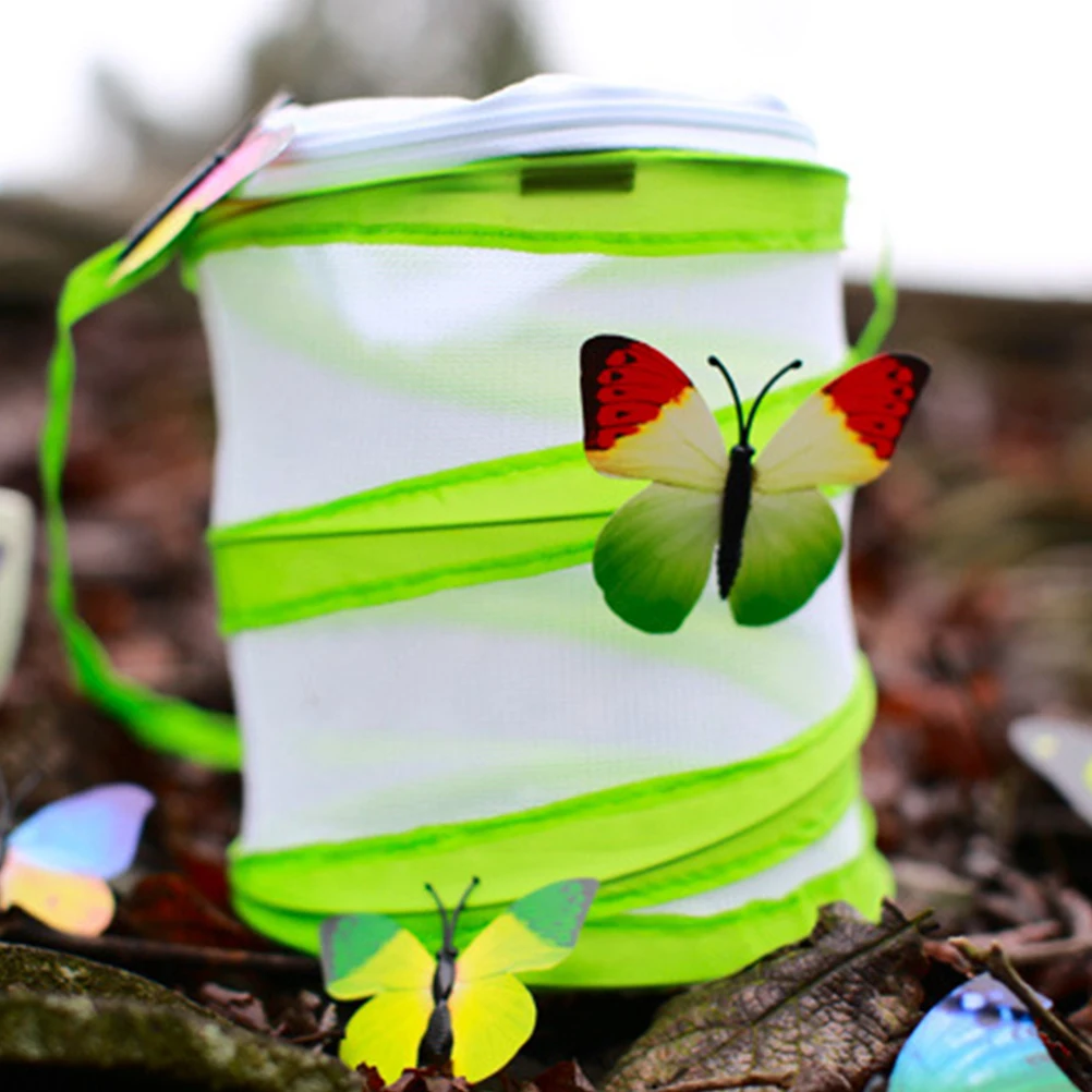 

Insect Habitat Breathable Mesh Cage Net Enclosure for Butterfly Mantises Wasps Flying Insects Pop up Foldable Terrarium