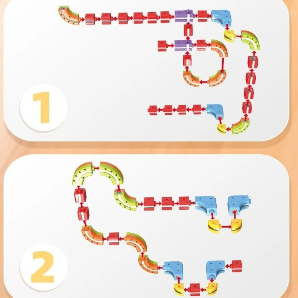 3D Track Fusio magnetische auto DIY met trein- en verkeersborden Cube Track Trackle Set magnetische baanbouwstenen