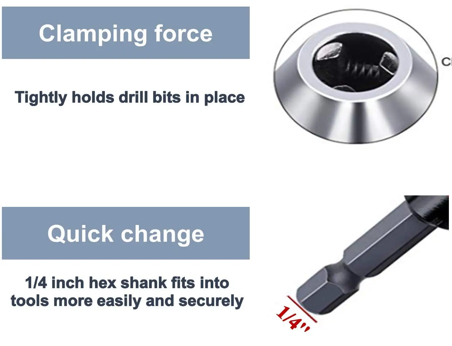 Drill Chuck 0.3-8mm Mini Jaw Quick Change Keyless Drill Bit Adapter Holder Clamp Fixing Device Tools Electric Hex Shank Adaptor