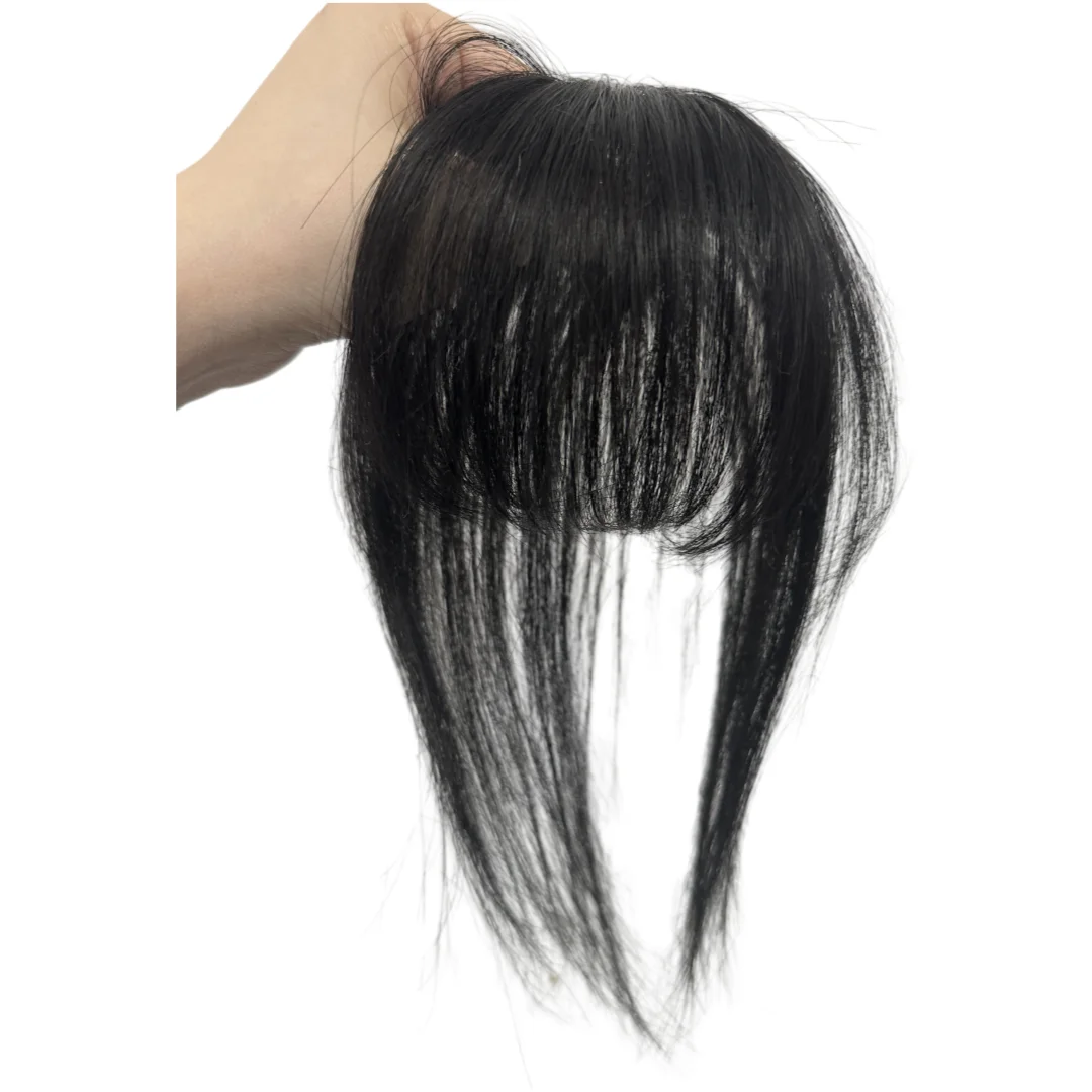 الشعر البشري الطبيعي القبعات العالية مع الانفجارات الهوائية ثلاثية الأبعاد للنساء قاعدة الدانتيل المصنوعة يدويا قطع الشعر غير مرئية كليب في وصلات شعر بشرية