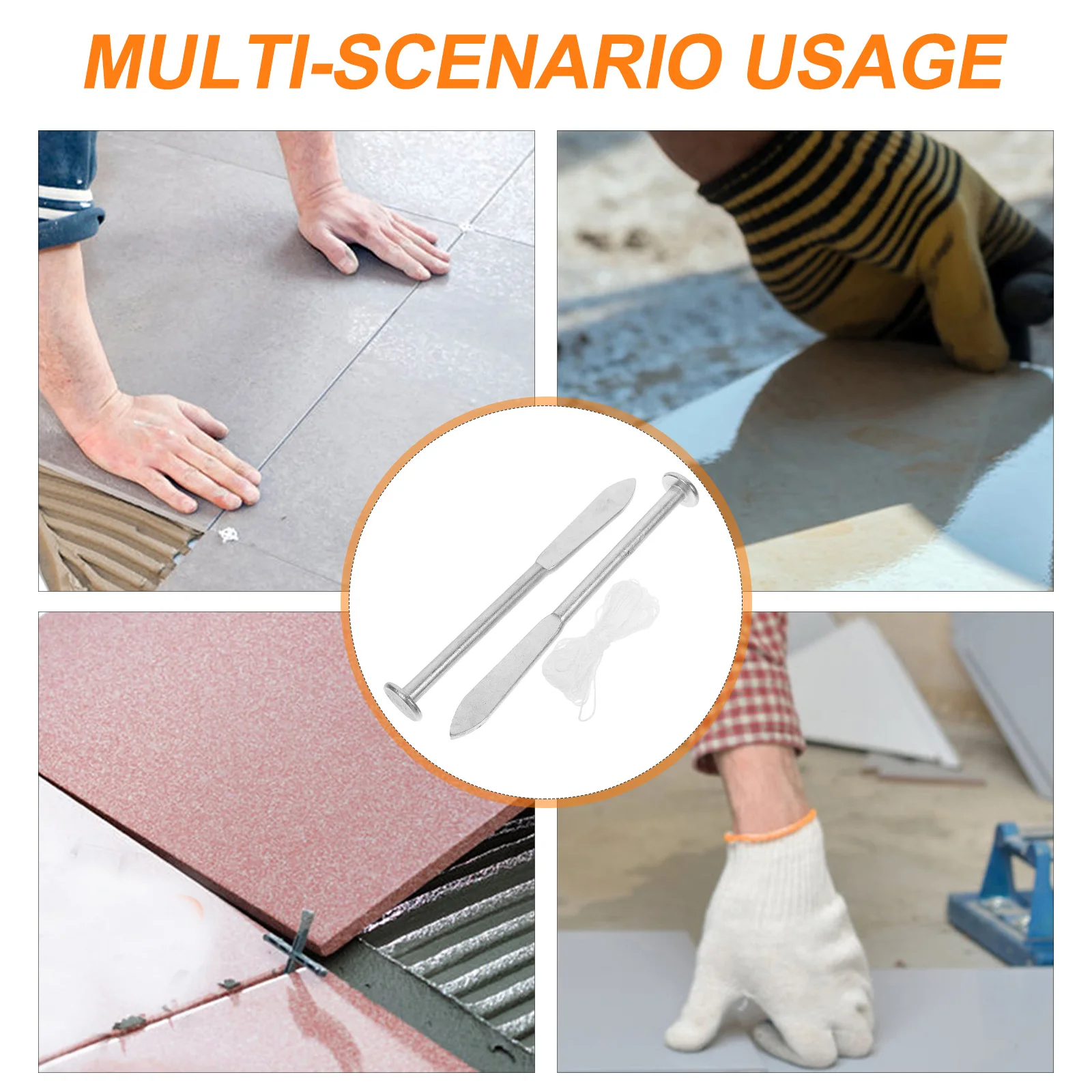 1 ensemble d'outils de maçonnerie, broche de ligne de brique, aide à l'alignement du maçon, outils de redressage précis, Guide des ongles de Construction