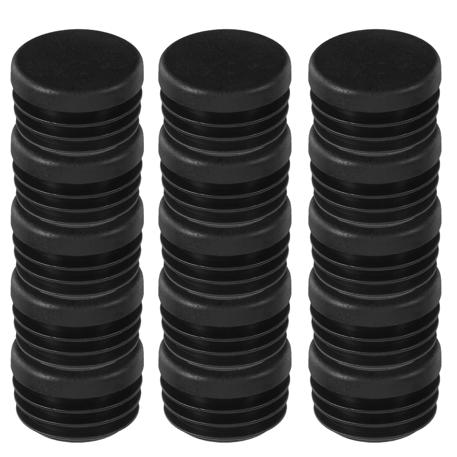 

120pcs Round Plastic End Caps 19Mm Black Furniture Foot Protectors Table Chair Leg Caps Metal Tube Plug Cover Glide Inserts For