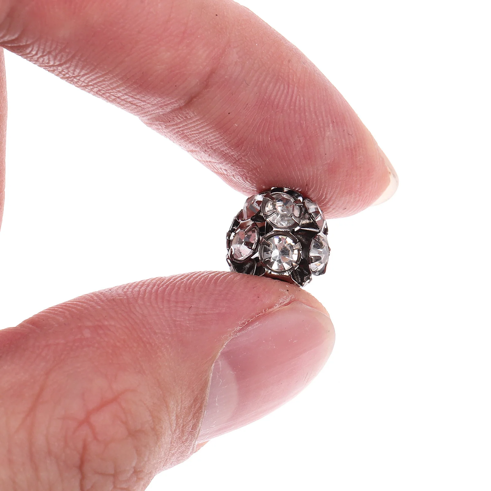 

50Pcs Multi-Functional Alloy Spacer Beads DIY Craft Accessories Wear Resistant Lightweight Jewelry Making Loose Beads