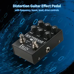 IRIN EXTREME Metal Effect Pedal Distortion Pedal High Gain Overdrive Pedal Effects True Bypass for Electric Guitar Accessories