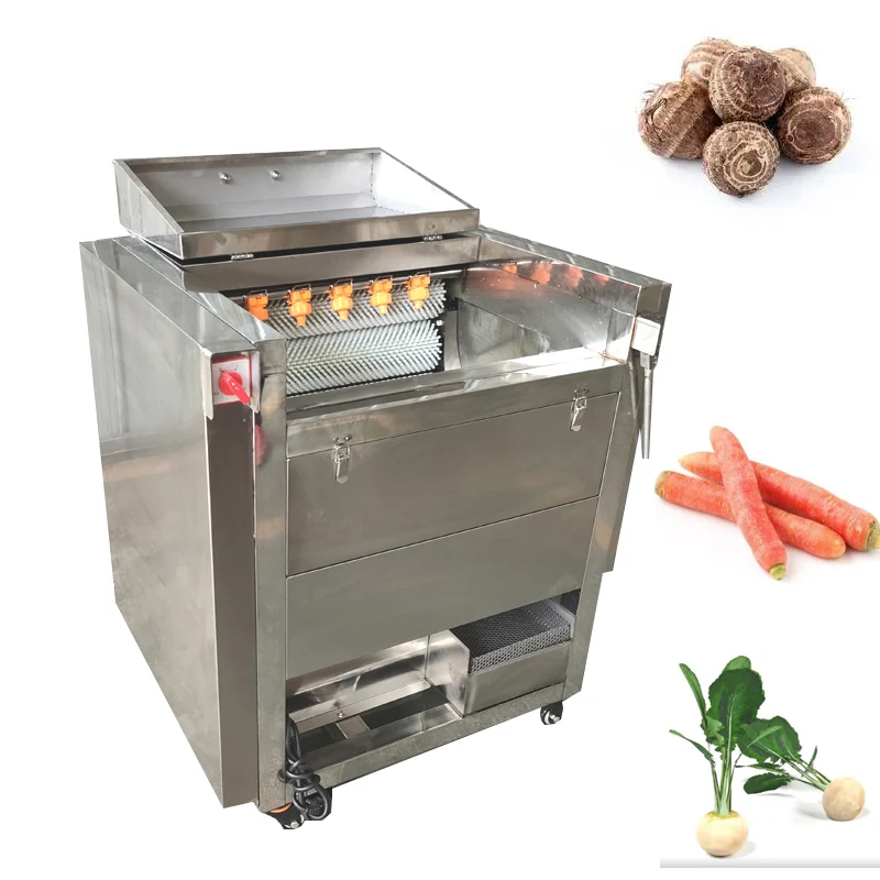 High Output Automatic Potato Washing And Peeling Machines Potato Washing Peeling Machinery