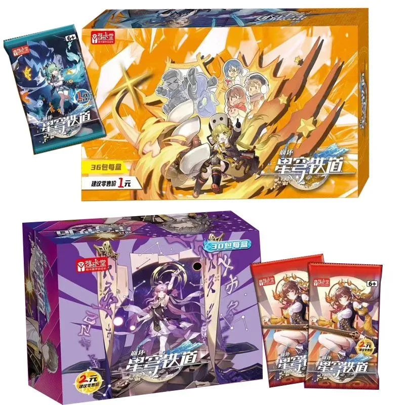

Honkai Star Rail Collection Cards Deluxe Edition Classic Version CR Goddess Anime Peripherals Holiday Flash Card Gift Toy