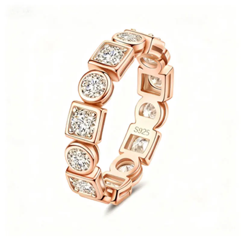 

Кольца с муассанитом цвета D 3 мм для женщин и мужчин, подарок, 100% стерлинговое серебро S925, покрытые 18-каратное лабораторное кольцо с бриллиантами, ювелирные изделия