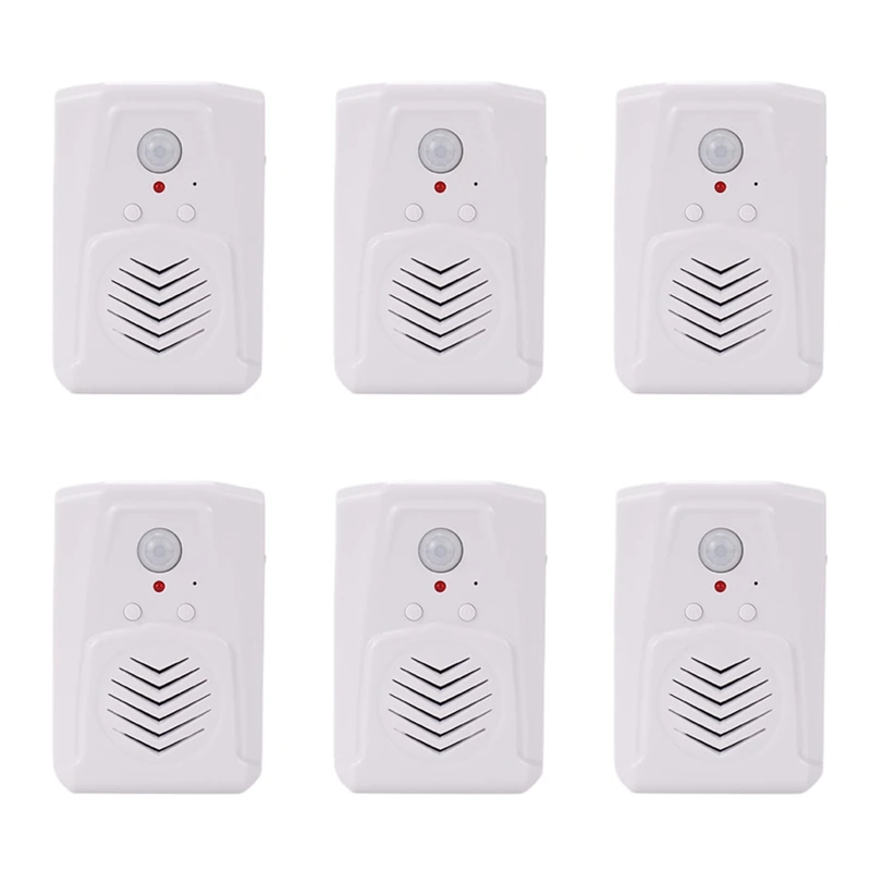 

6X Sensor Motion Door Bell Switch MP3 Infrared Doorbell Wireless PIR Motion Sensor Voice Prompter Welcome Entry Alarm