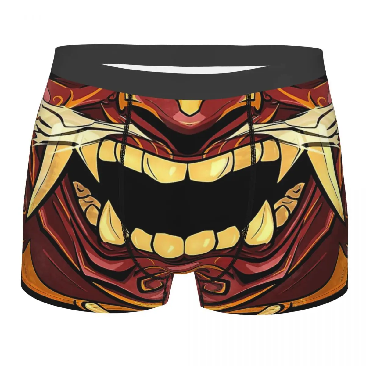 

Menpo Oni Underpants Breathbale Panties Male Underwear Print Shorts Boxer Briefs