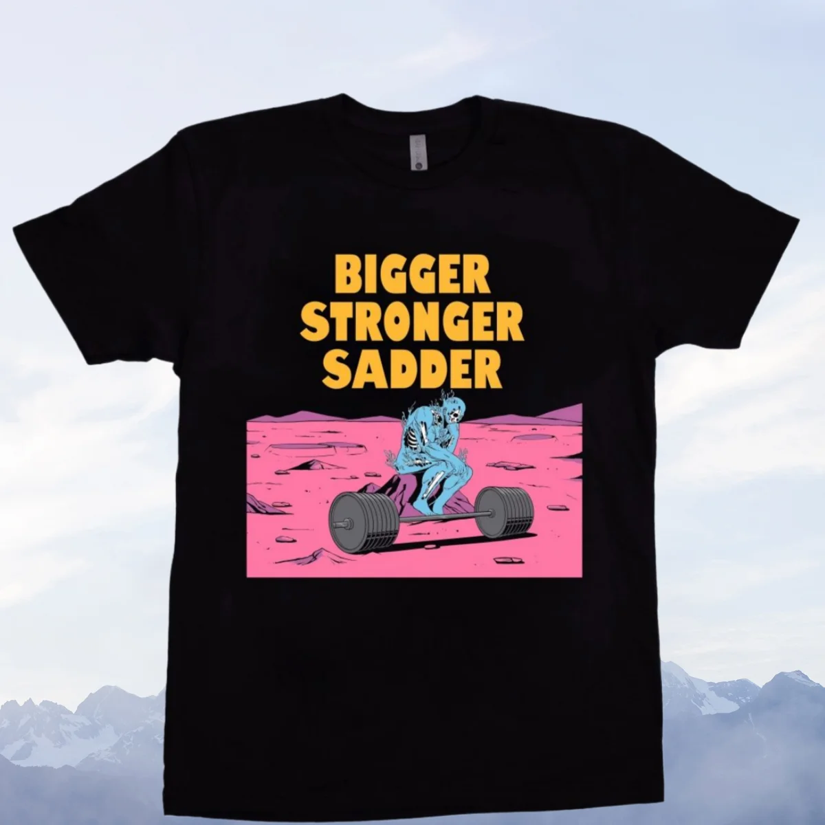 

Футболка De Fitness À Manches Courtes En Pur Coton Américain À Manches Courtes Et À Col Rond Imprimé