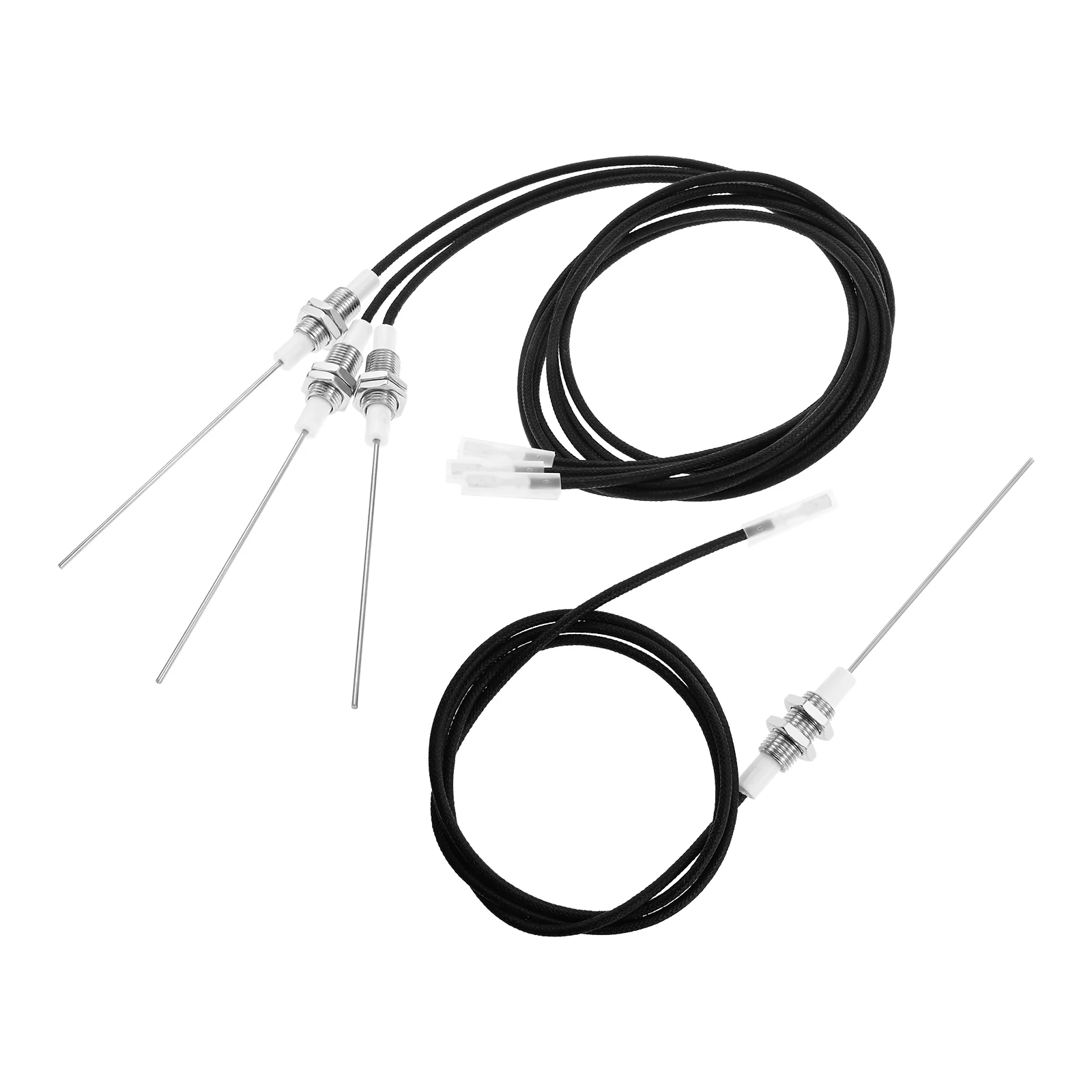 Encendedor de chispa con electrodo de cerámica Universal roscado M10, cable de bujía de 36 pulgadas apto para chimenea de Gas, calentador de horno, barbacoa, 4 Uds.