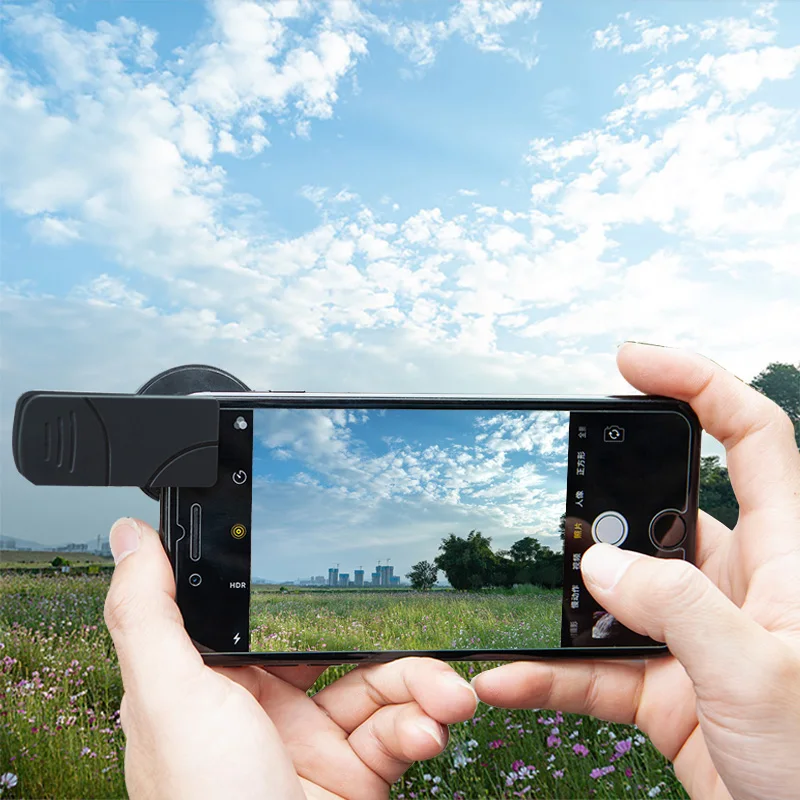 GiAi-filtro CPL para teléfono inteligente, lente polarizadora para cámara, 37mm, con abrazadera, Universal, para IPhone y Samsung