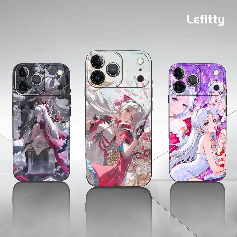 

Carlotta Wuthering Waves Sexy Phone Case For IPhone 17 16 15 14 13 12 11 Pro Max Plus Mini Black Frosted Soft Shell Funda