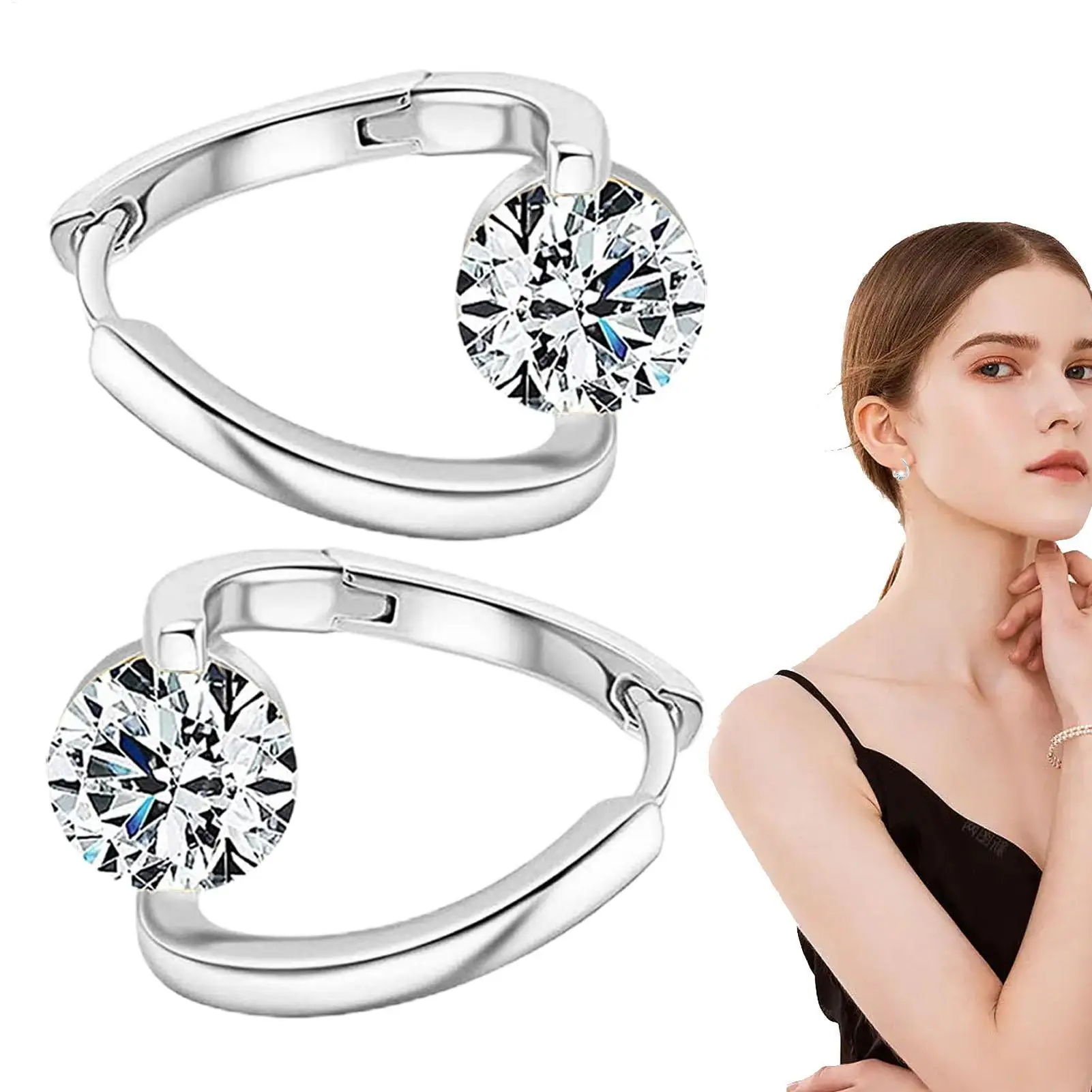 Lymphatic Earrings Germanium Ear Ornament Magnetherapy Weight Loss Earring Jewelry Best Gift for Girlfriend Mother Women Girl