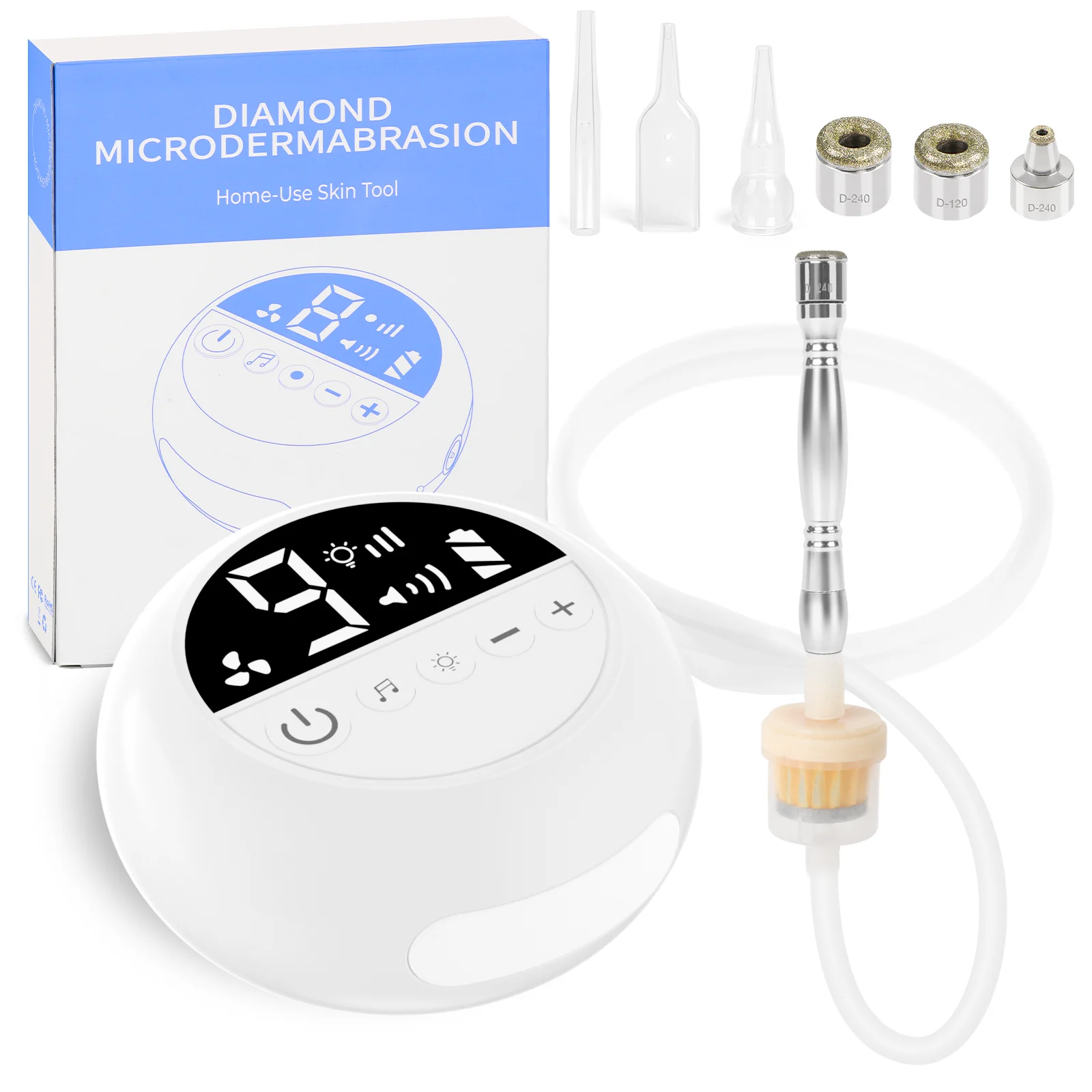 

2 in 1 Diamond Micro-dermabrasion Machine Facial Machine for Exfoliation & Blackhead Removal, Home Use Facial Skin Care Device