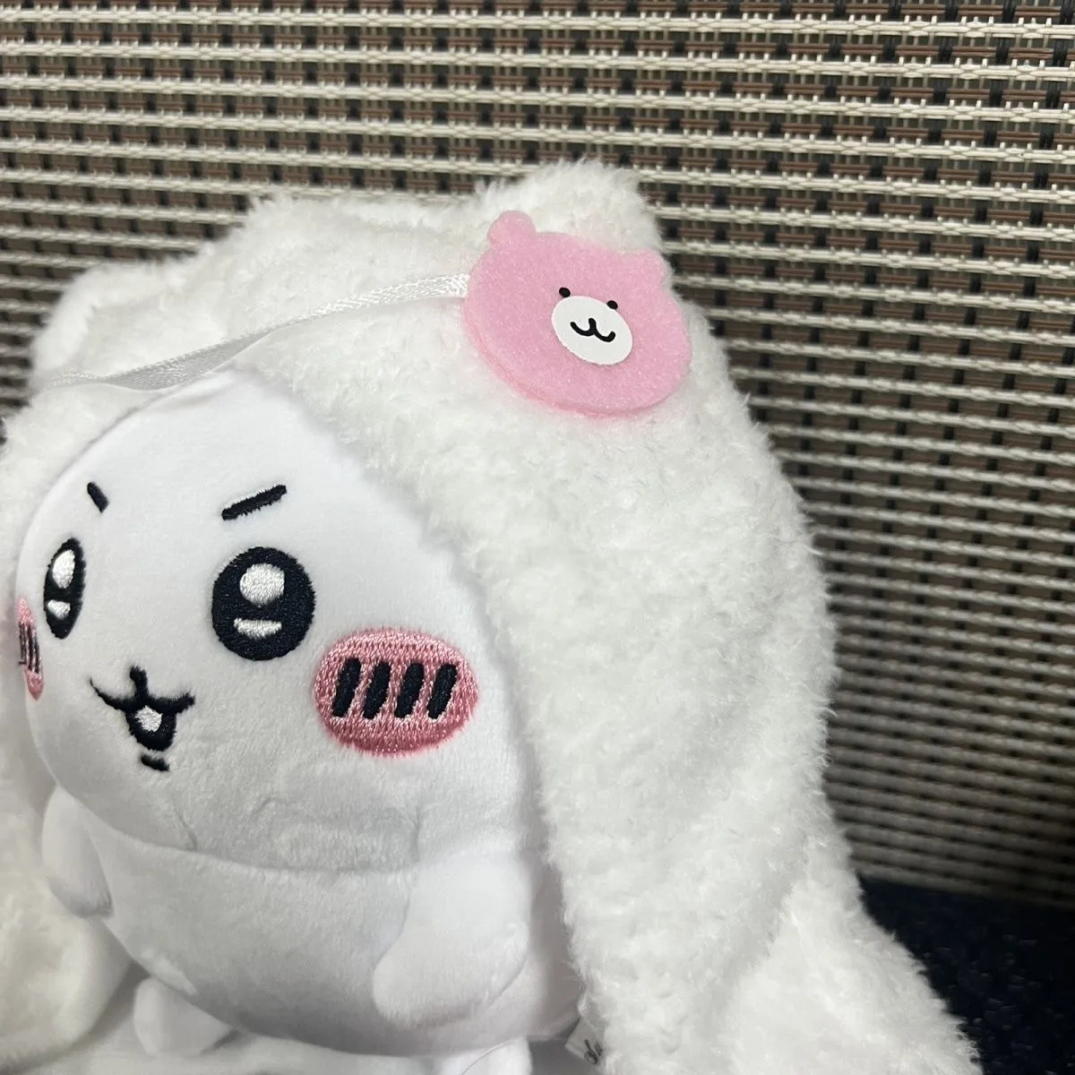 Kawaii Chiikawa 15cm cape blanche Hachiware cadeau d'anniversaire pour enfants, sac à dos, clé, pendentif en peluche mignon