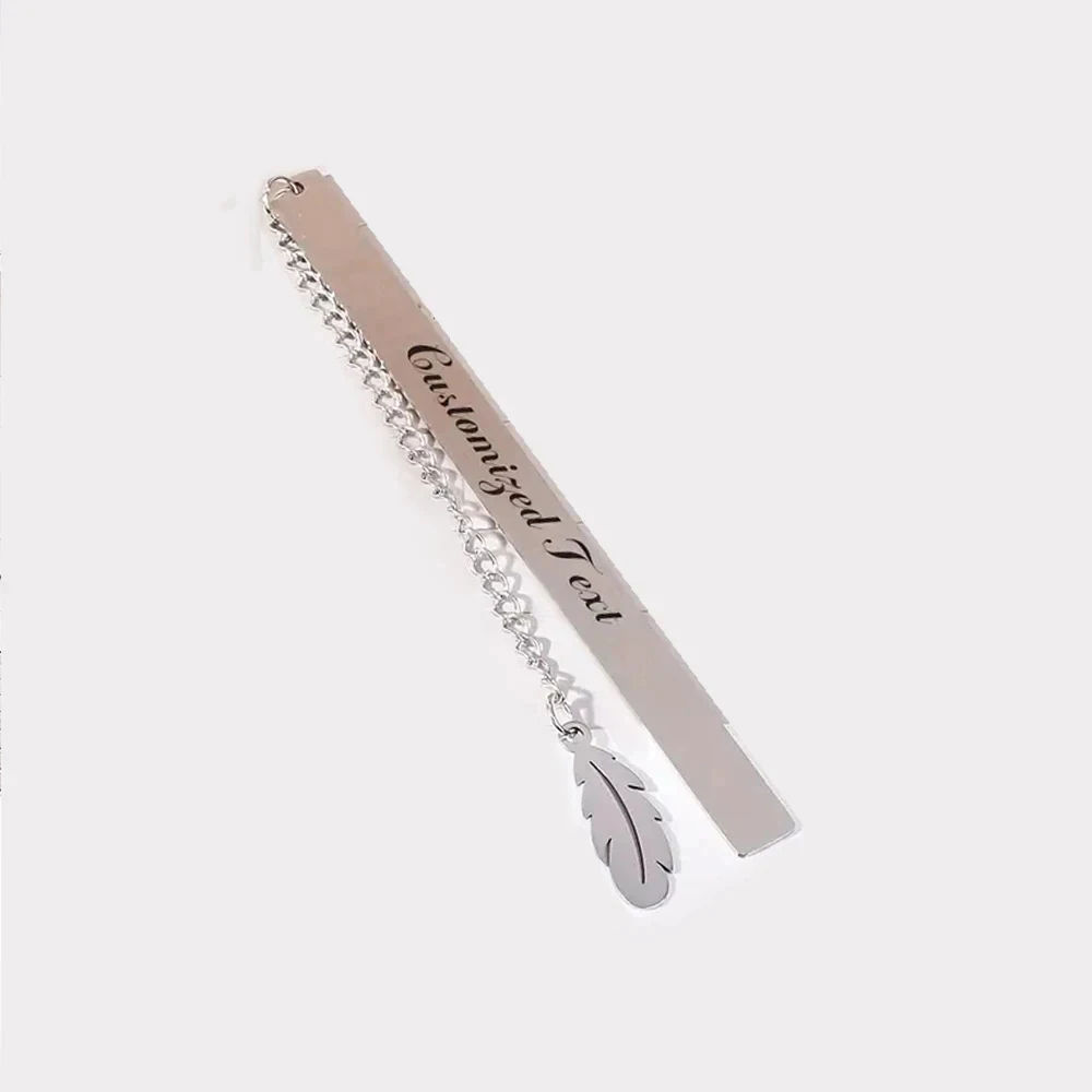 Personalized Custom Text Charm Bookmark Pendant