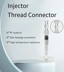 Medical Sterile Syringe Connector Double Helix Luer Lock Adapter Plastic Material Sterile Environment Drug Guide Device