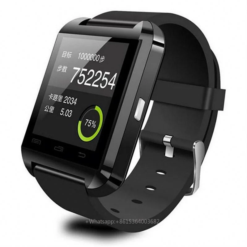 Смарт-часы YLL-Mobile U8 A1 Watch, версия 3.0, с ремешком для смартфонов iOS, черные