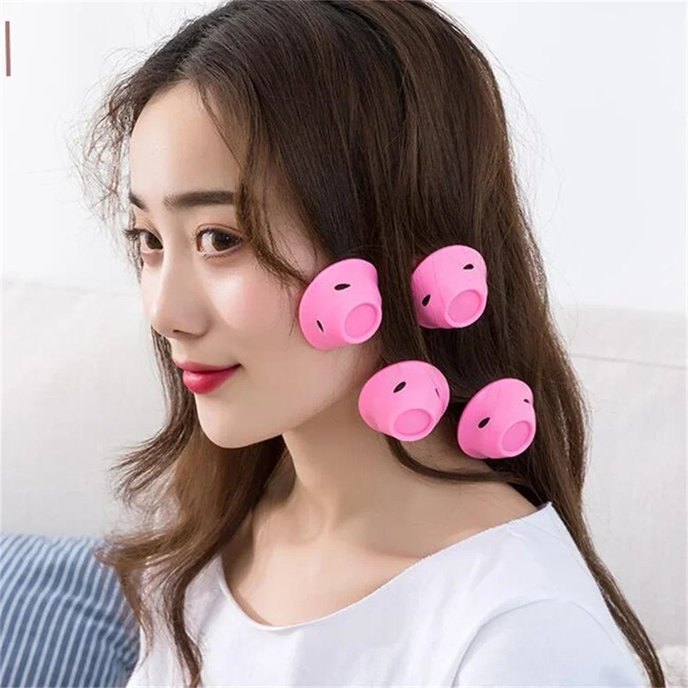 10pcs Soft Rubber Silicone Heatless Hair Curler Twist Rollers No Heat Hair Rollers Curls DIY Hair Styling Tools for Girl