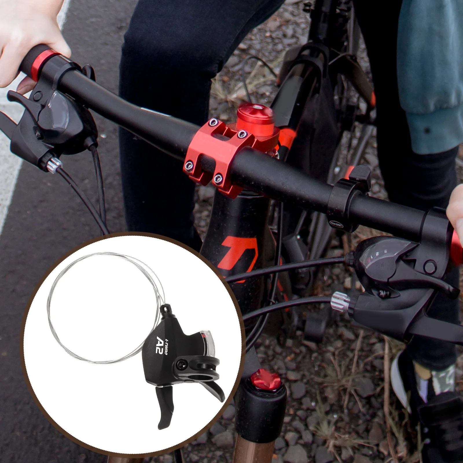 

Mountain Bike Shifter Black Plastic Brake Lever for Bicycles Gear Shifters Handles Cycling Accessories