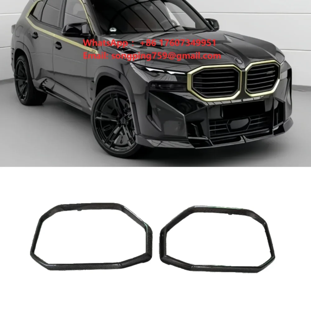 BUGE New LD Style High-quality Dry Carbon Fiber Polished Grille Decorative Frame for BMW XM
