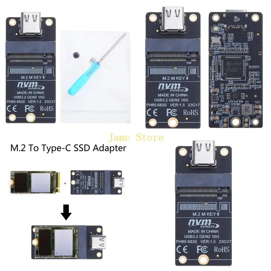 

LX0B to Type-C Disk NVME to USB3.1 Hard Disk Box Adapter Board 10Gbps