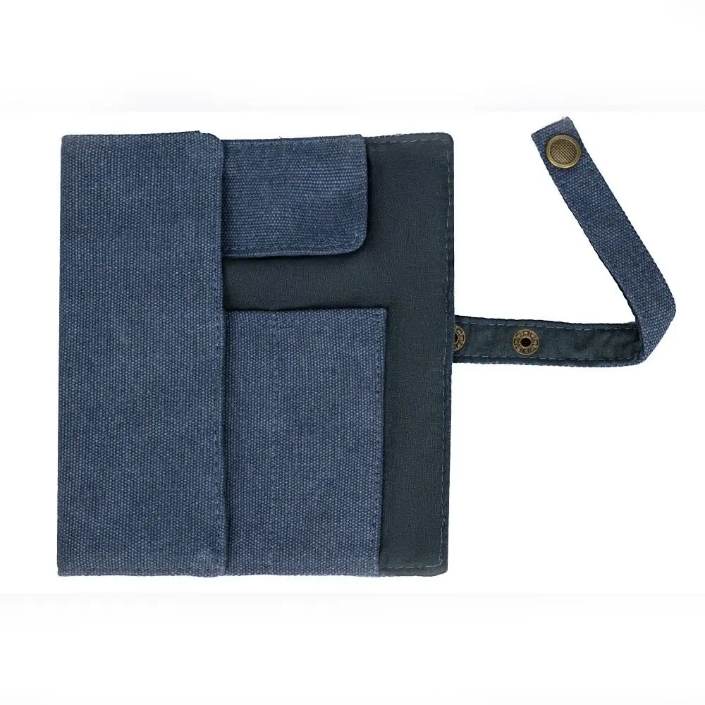 Canvas Watch Band Holder 5 Slot Bracelets Packing Watch Roll Case Watch Strap Storage Bag Necklace Storage Bag Watch Roll Bag
