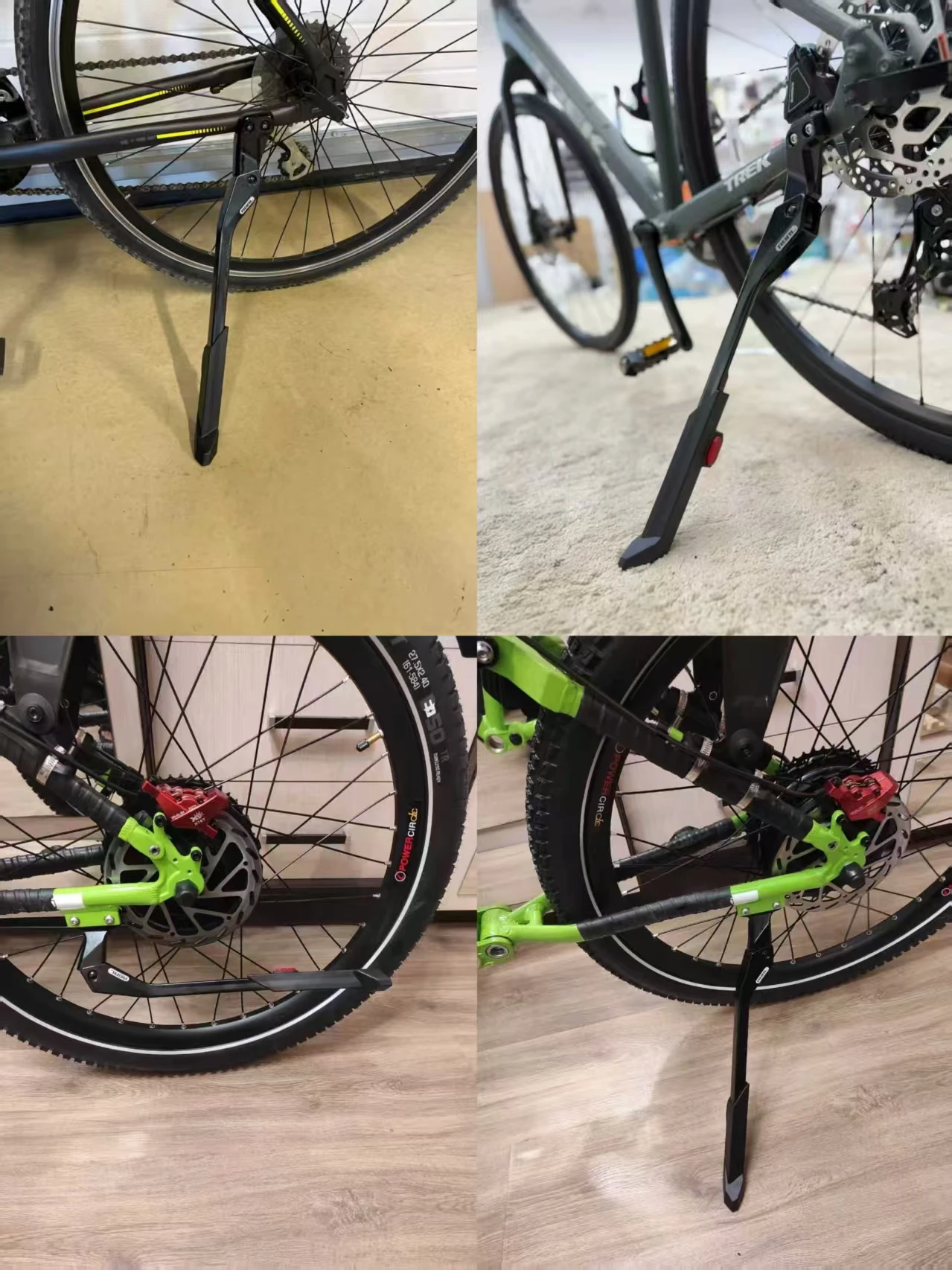 RBRL Fahrradständer, verstellbarer MTB-Fahrradständer, Aluminiumlegierung, verdickter Fahrrad-Seitenstützständer für 24–29 Zoll Rennrad-Elektrofahrrad – Detail 7