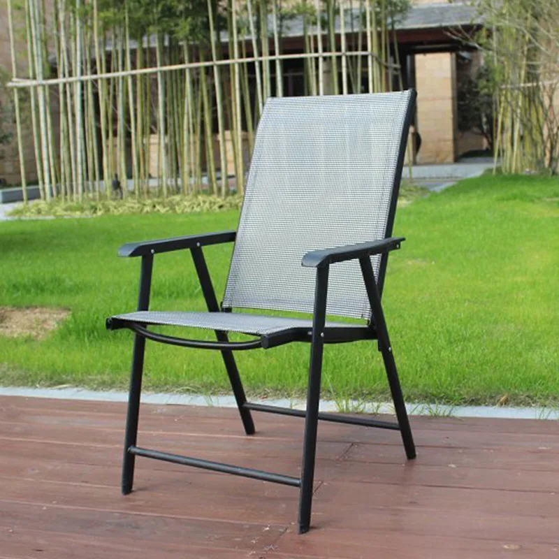 

Breathable Folding Tesla Backrest Chair Customized Wholesale of Western Restaurant Leisure Outdoor Camping Folding Chair