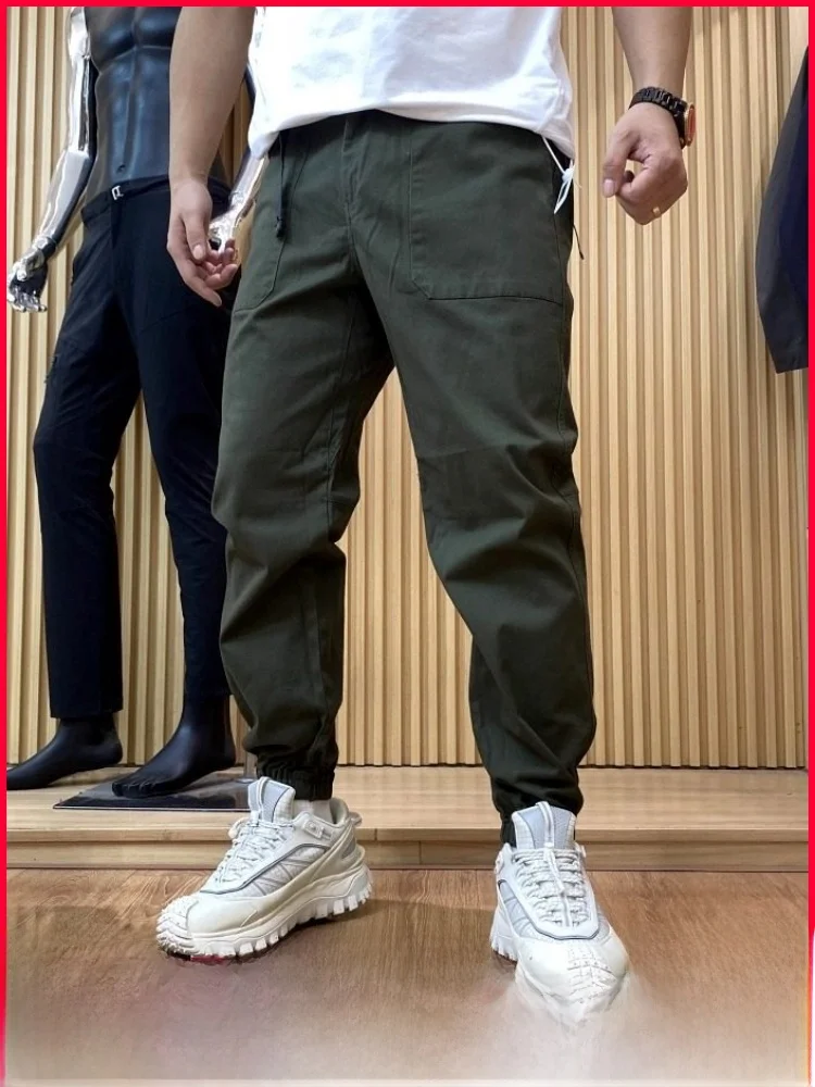 

Men's Tapered Harlan Pants Casual Loose Fit Autumn Winter New Sle Outdoor Faion Cotton Blend Elastic Waist