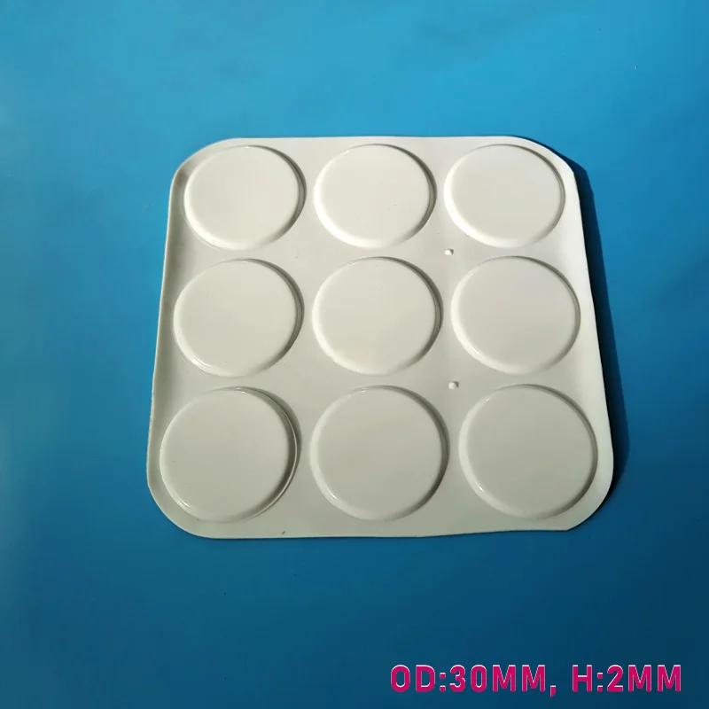 18Pcs 30x2Mm Soft Silicone Rubber Feet Pads Protector Anti Slip Rubber Bumper Damper Self Adhesive Cabinets Pad Shock Absorber