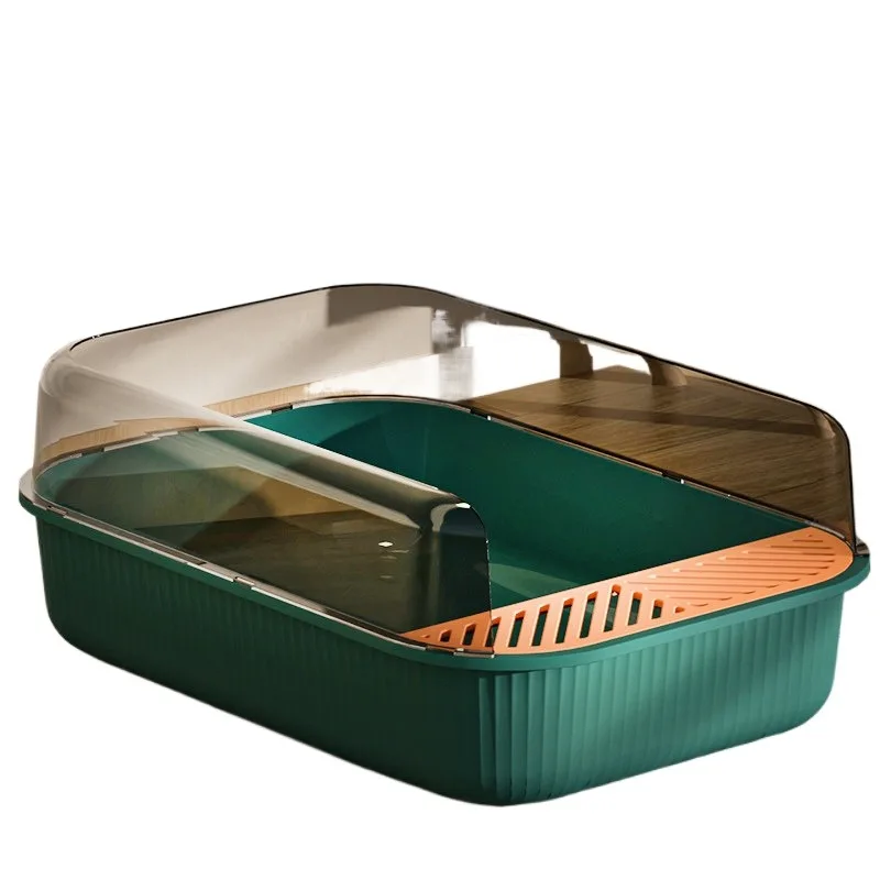 For litter box oversized splash-proof full semi small kitten toilet supplies cage special