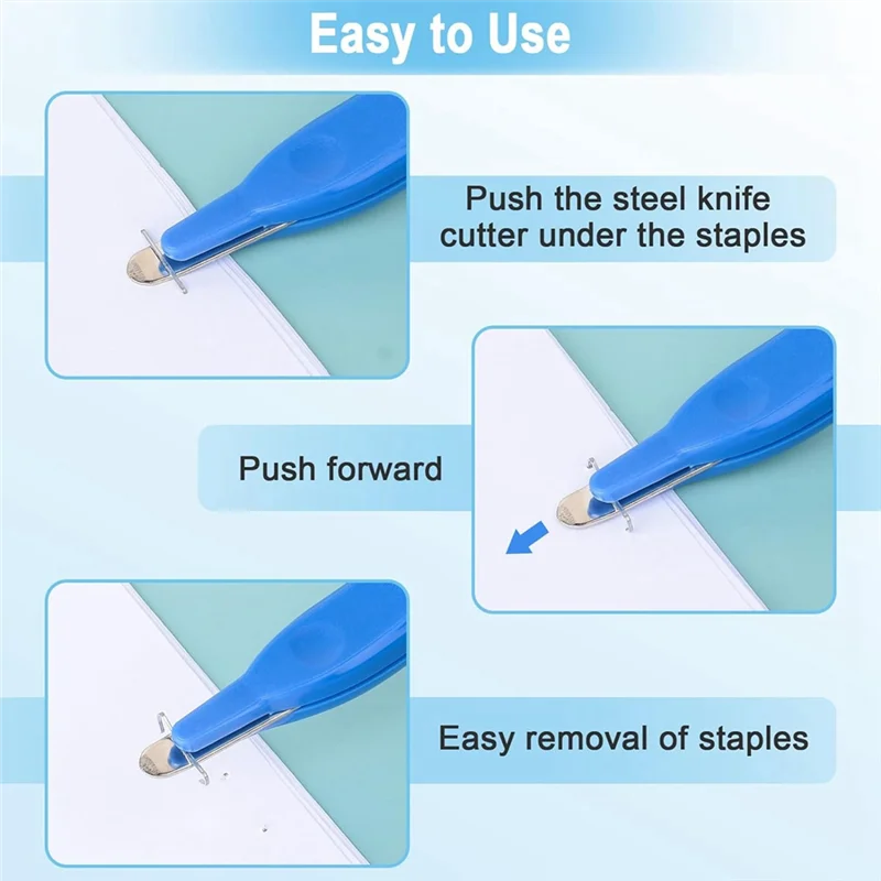 Upgraded 4 Pack Magnetic Staple Remover Tools, Professional Stapler Removers Staple Puller Remover For Classroom (4 Colors)