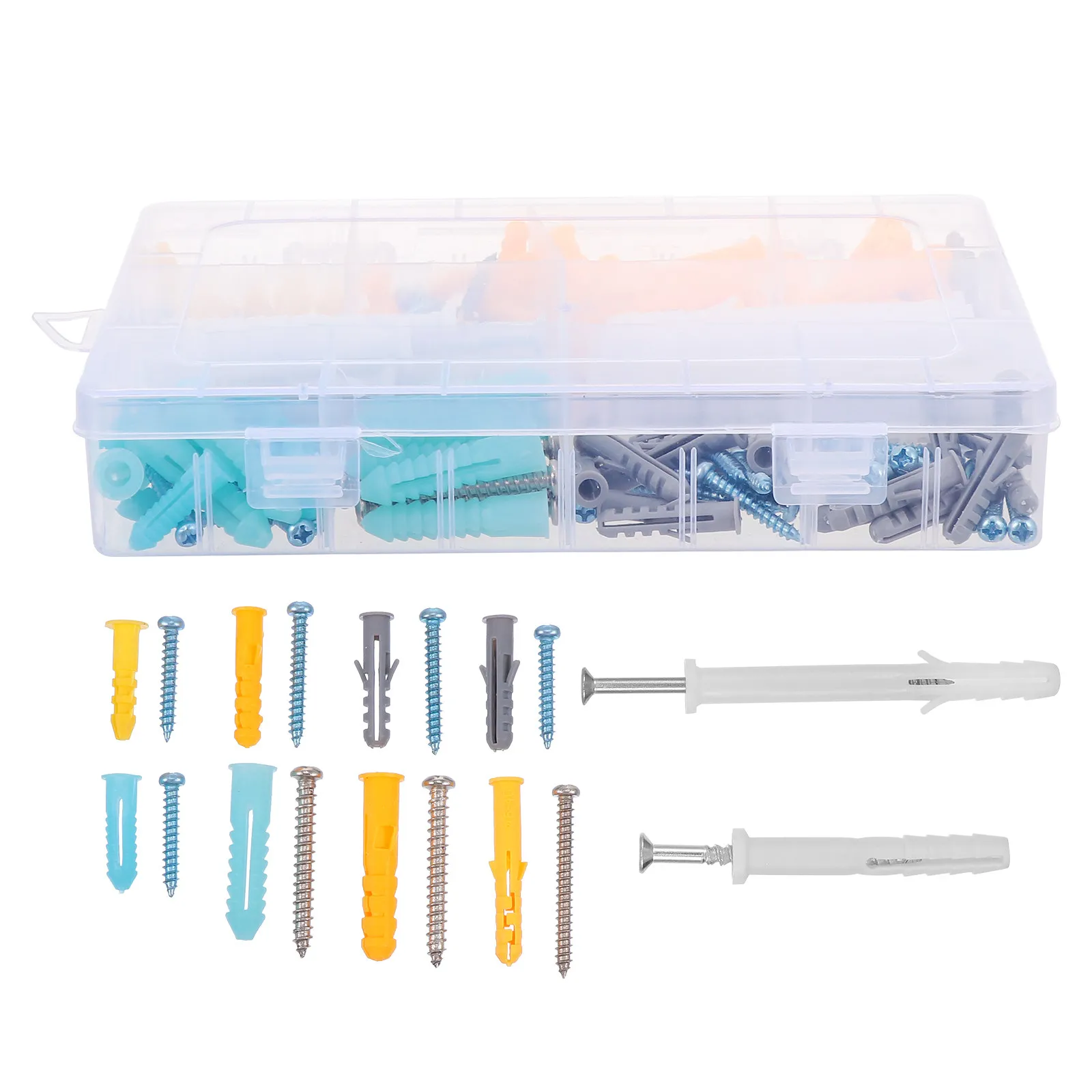 Screws Plugs Self-tapping and Wall Assortment Kit Concrete Expansion for Drywall High Strength