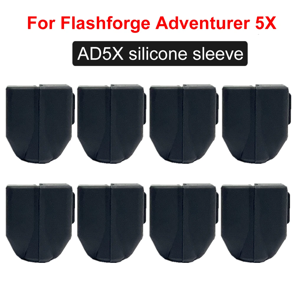 For Flashforge Adventurer 5X Silicone Sleeve AD5X Silicone Socks Hotend Protector Cover Case Heat Insulation Black Silicone Sock