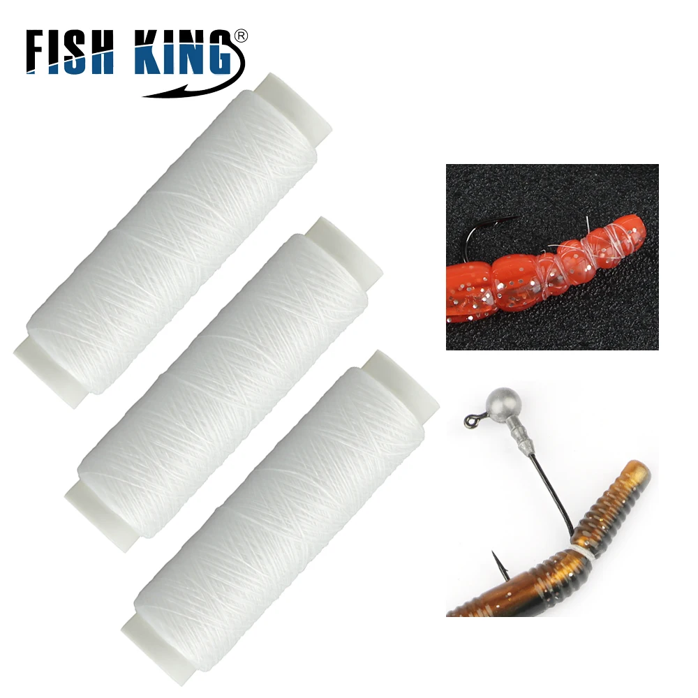 

FISH KING 250M/PCS High Tensile Elastic Bait Thread Sea Fishing Bait Lure Line Bait Saver For Outdoor Fishing Accessories