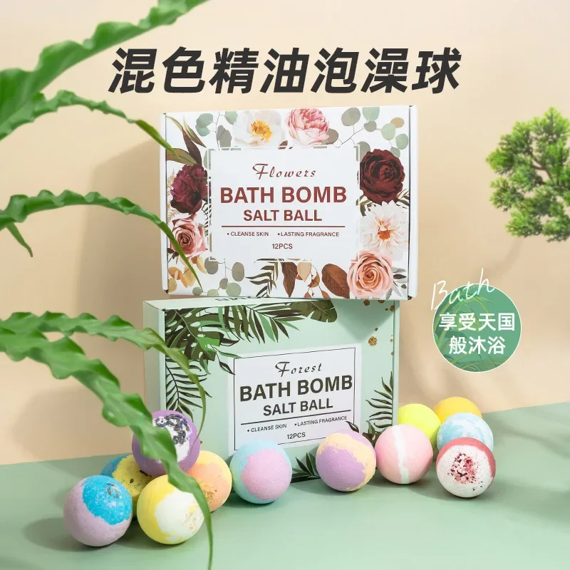 60G Toy Bath Salt Ball Essential Oil Bubble Bomb Box