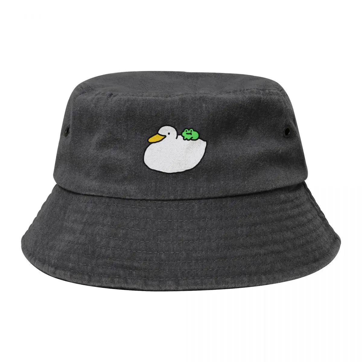 

duck and frog Bucket Hat Sports Cap Golf Wear Sun Hats For Women Men's