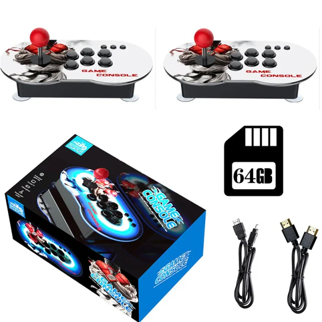 

NEW Video Game Consoles Dual Joystick 10000+ Classic Games Support 4 Player Familygame Game Stick With PS1/GB/CPS/SFC/FC