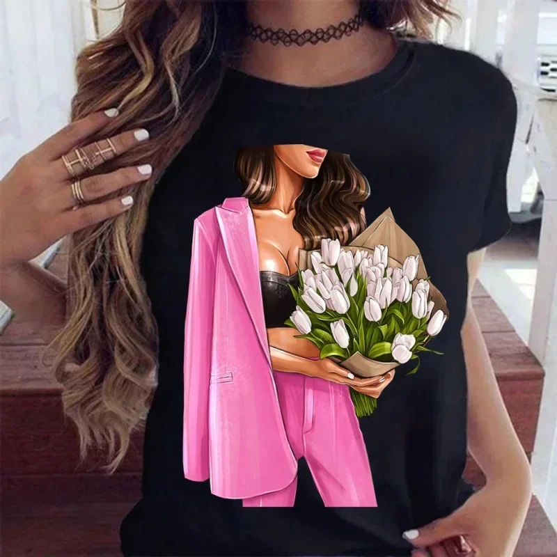 Neue Explosive Mode Sonnenblumen Blumenmädchen Leggings Halbe Hülse Rundhals Große Größe Gedruckt Kurzarm T-shirt Weibliche Tops