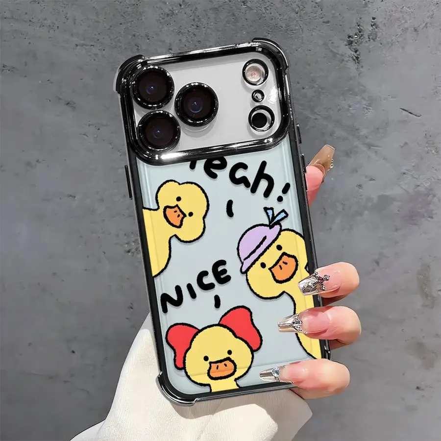 Phone Cover Case for Apple iPhone 17 Pro Max 13 17e 16e 12 Plus 15 16 Pro 11 14 Air Cute Duck Cartoon view 2
