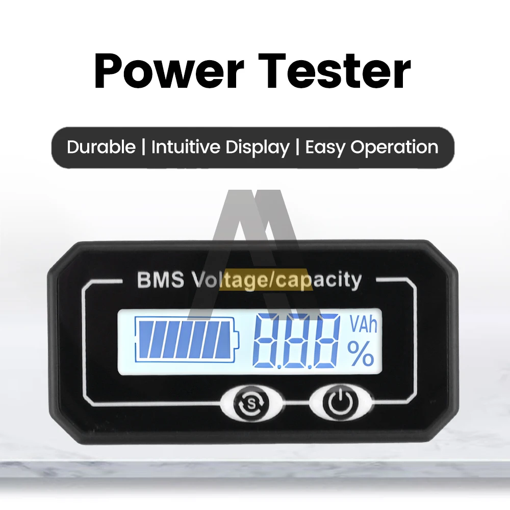 4S-24S Lithium Lood-Zuur Stroomverbruik Indicator Dc 8-99.9V Lcd Digitale Display Spanning En Vermogensdetector 12-84V