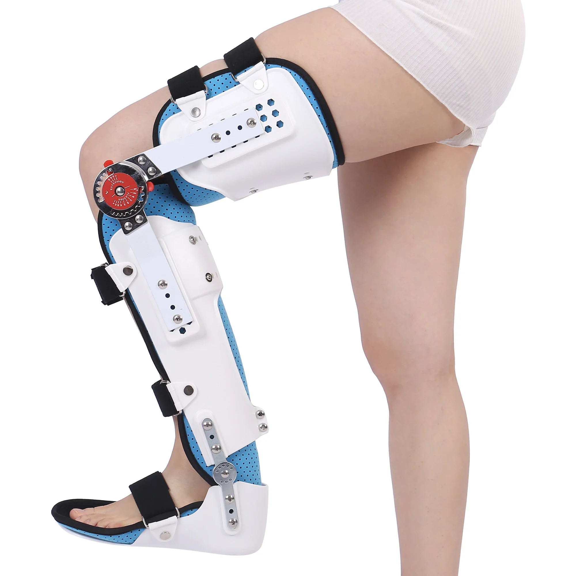 Knee Orthosis Support Joint Stabilizer Ankle Foot Orthosis Braces Hip Walking Fixed Walking Boots Knee Rehabilitation Equipment