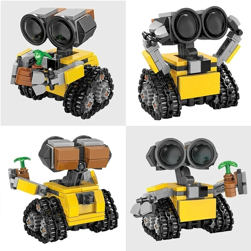 Klassischer Film-Mini-Roboter MOC Bausteine Modell DIY Bausätze Kreative Spielzeuge für Kinder und Erwachsene Geschenke