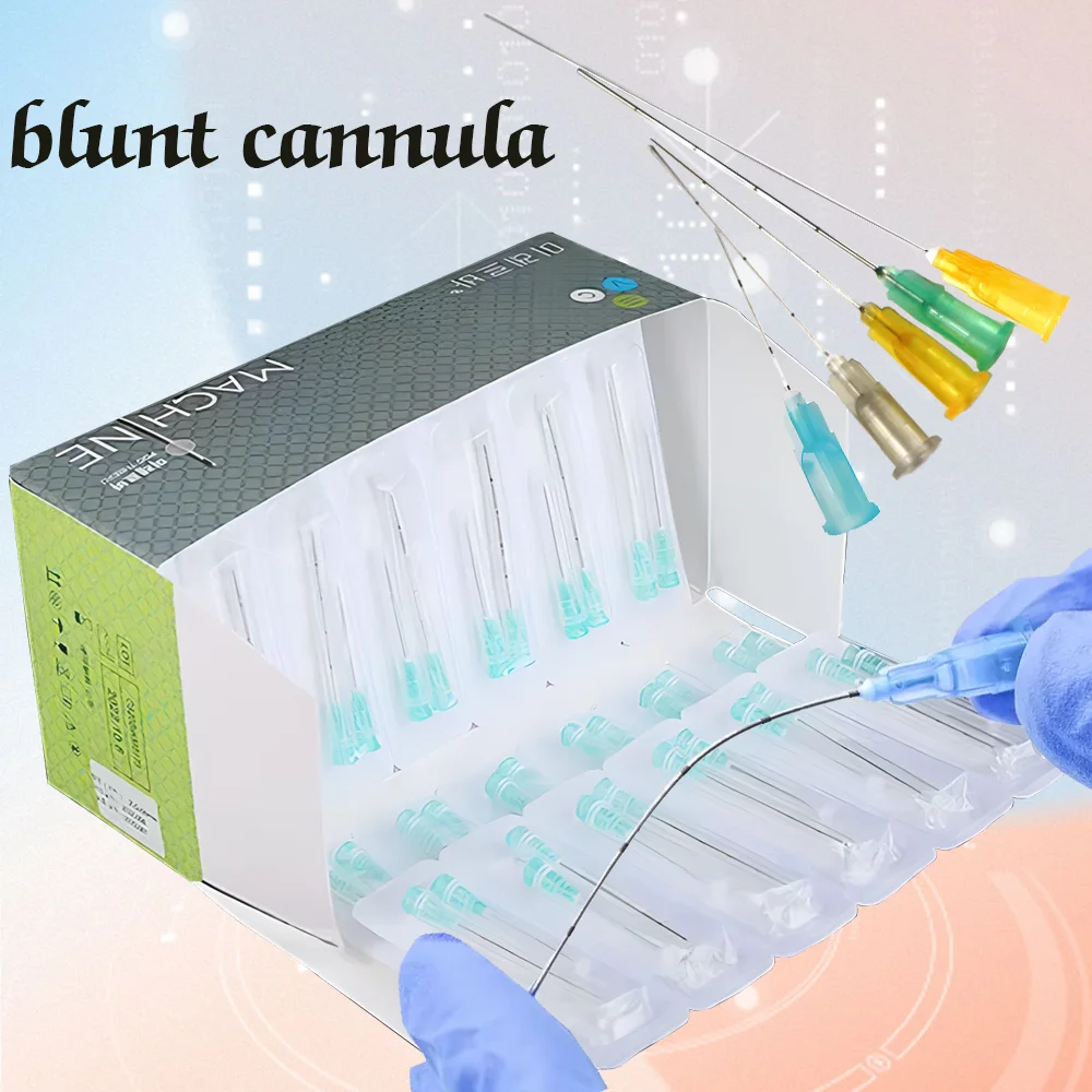 

Medical Disposable Sterile microcannula 25g 50mm 70mm Blunt Tip Micro Cannula Needle for Injectable Hyaluronic Acid Fillers
