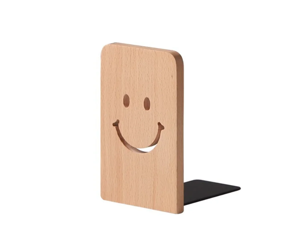 2022 NEUER Buchständer aus Naturholz, rutschfeste Buchstützen, Buchstützen, Regalhalter für Studenten